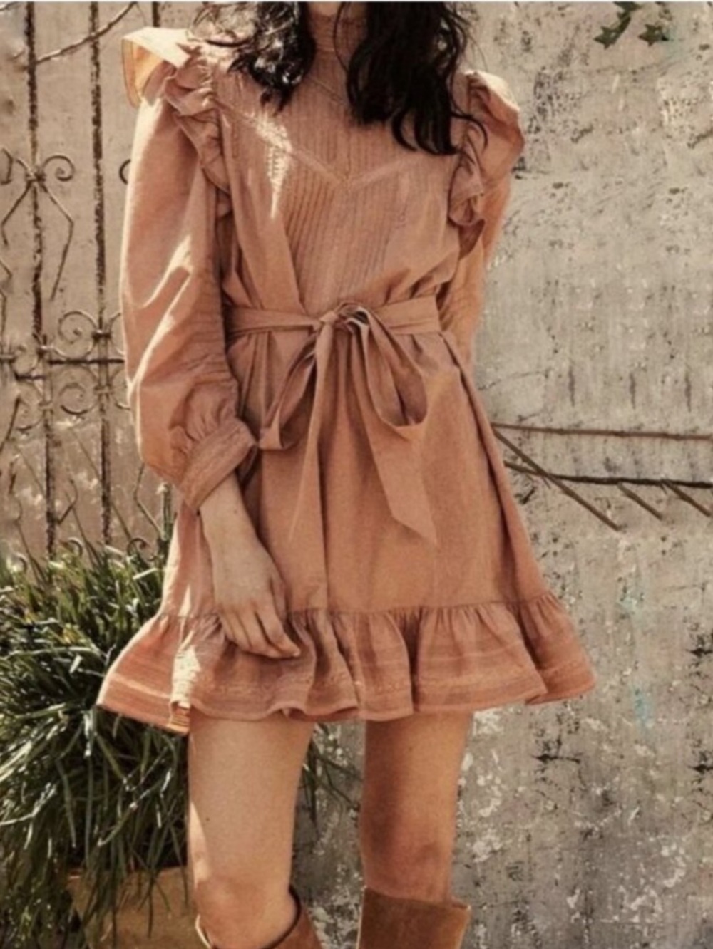 NWT Doen Moore Dress in Maple. Size Small